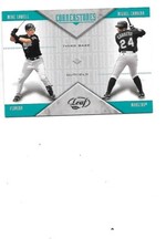 Mike Lowell / Miguel Cabrera Florida Marlins Cornerstones 2005 Leaf Card C5
