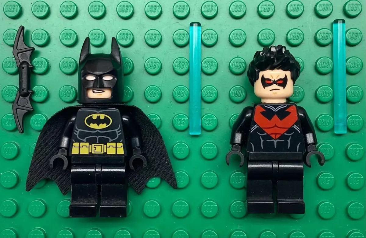 2 Lego Batman Minifigs Batman Nightwing 76011 eBay