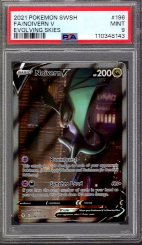 NOIVERN PSA 9 EVOLVING SKIES 196/203 FULL ART 2021 POKEMON SCHWERT & SCHILD