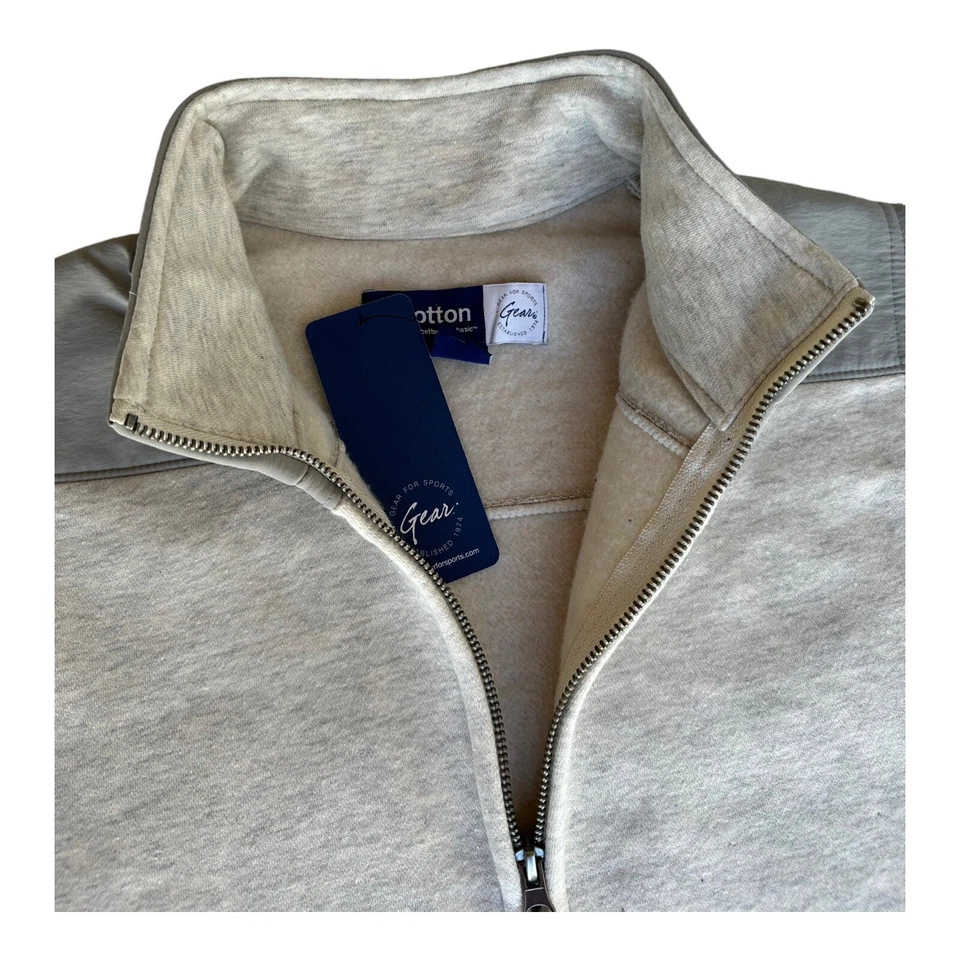 Chaleco GEAR FOR SPORTS Hombre Algodón Gris Cremallera Completa Talla Mediana Foto 4 de 4