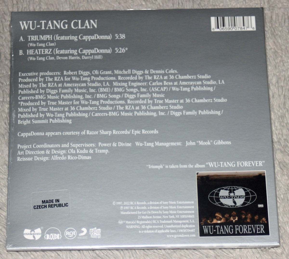 Wu-Tang Clan feat. Cappadonna Triumph b/w Heaterz 7