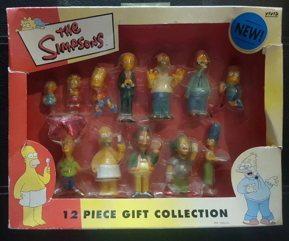 Figurines SIMPSONS 12 pièces dans emballage d'origine jamais ouvert Edition 1999 - Photo 1/2