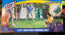 WHAM-O GAME TIME! 2 in 1 BACKYARD CORNHOLE GOLF GREAT FOR THE WHOLE FAMILY !