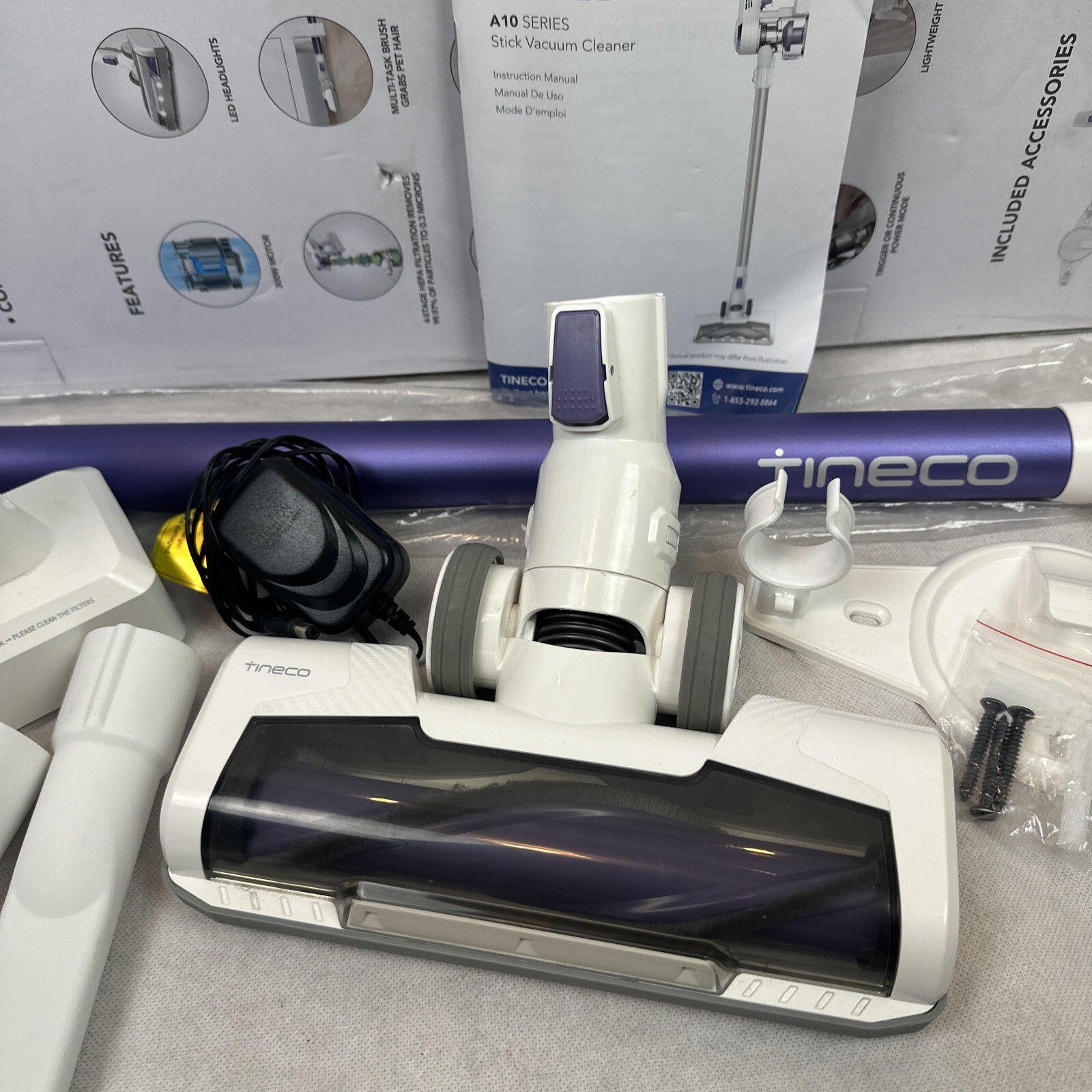 Tineco A10D Lightweight Cordless Stick Vacuum Cleaning LED Converts to