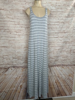 gray tea length dress