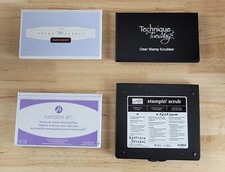 Various Brands STAMP SCRUBBER Lot of 4