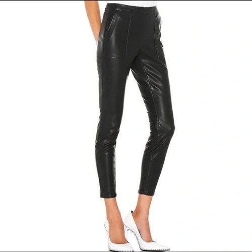 High Rise Faux Leather Pants Leggings 