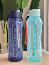 2 pc Tupperware ECO AQUAVIBE BOTTLE with FLEXIBLE STRAW 1.2 Liters New