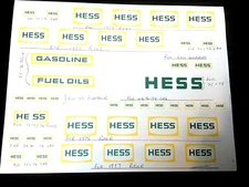 Various Hess Truck Stickers 1968 to 1978