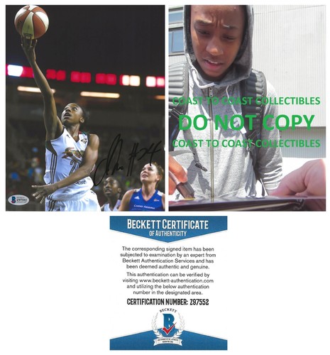 Jewell Loyd signed Seattle Storm basketball 8x10 photo proof Beckett COA.