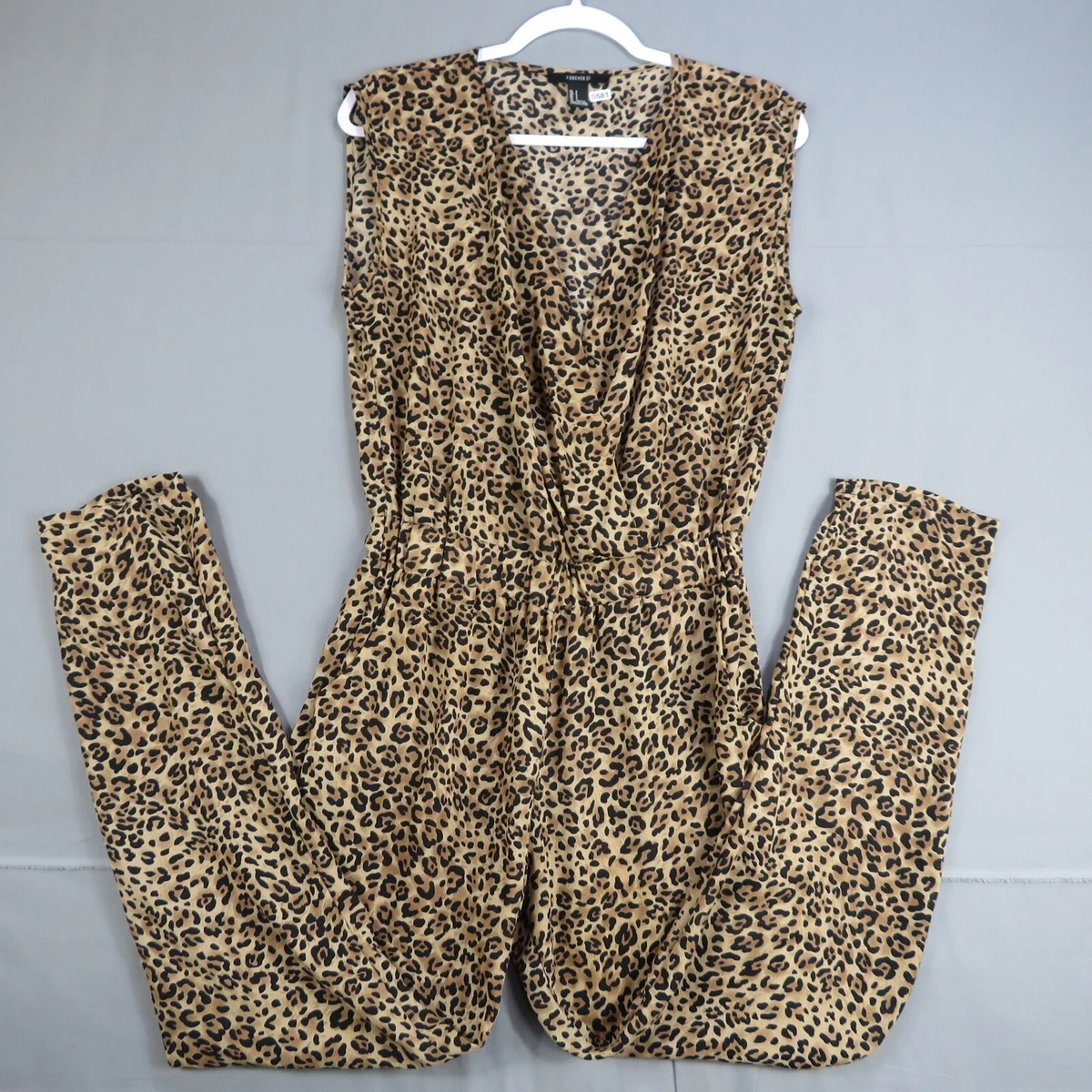 Animal print jumpsuit 2025 forever 21