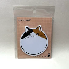 Calico Cat Sticky Note Pad Memo School Lunch Notes