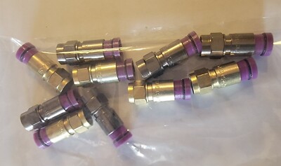 Thomas & Betts  F  Series Male One-Piece Comp. Connectors  SNS1P6QS - Bag of 10