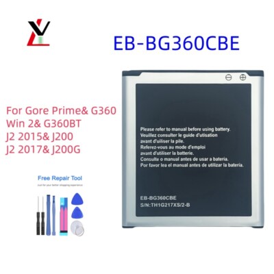 Battery Fits With J2 J200F Core Prime SM-G360T EB-BG360CBE For Samsung Galaxy