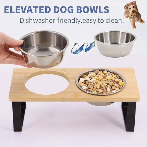 15° Tilted Elevated Cat Bowls Raised Pet Bowls for Cats and Puppy - Picture 7 of 9