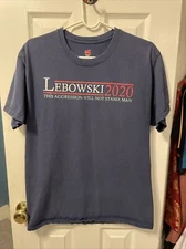 The Big Lebowski Men’s Blue Shirt Size Large