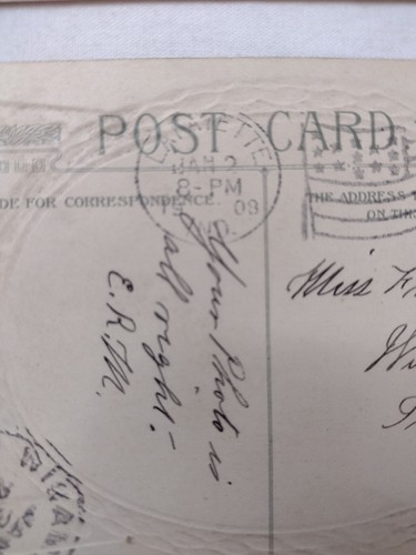 Antiguo lote de 23 postales navideñas usadas de colección la mayoría efímeras de los años 1907-1920 - Imagen 12 de 15