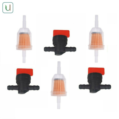 1/4'' In Line Fuel Gas Filters Shut Cut Off Valves Petcock For Briggs & Stratton