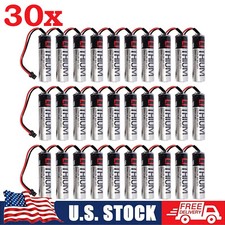 30PCS TOSHIBA ER6V ER6VC119B ER6VC119A 3.6V 2400mAh PLC Battery With Black Plug.