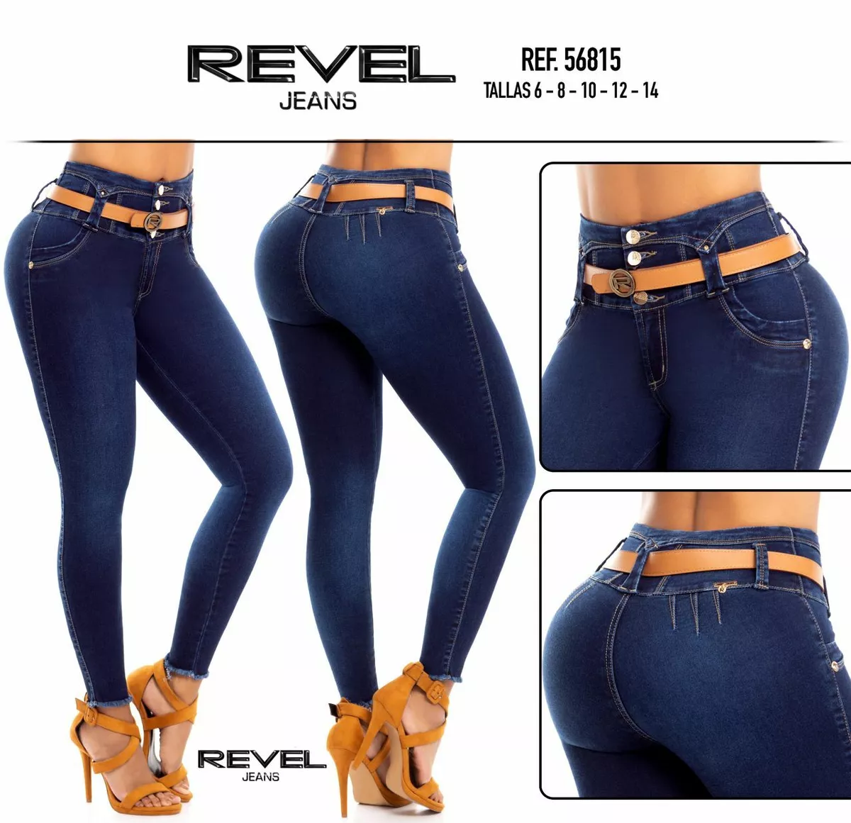 Revel Jeans Colombianos Authentic Colombian Push Up Jeans Levanta Cola