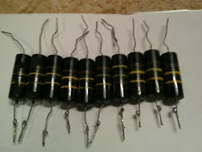 10 SPRAGUE BUMBLE BEE TONE CAPACITORS .1@400V 1