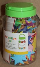 Incentive Jar w/ Foam Stars  Dry Erase Sticker