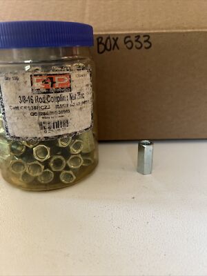 F4P CES38RCZJ 3/8-16 Rod Coupling But Zinc Qty In Container-76