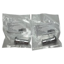 190 Degree Fire Rated Glass Lens Door Viewer Peephole Satin Chrome , 2 PK - New