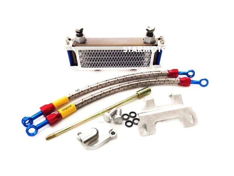 FOR HONDA GROM MSX125 SF 2013-2019 OIL COOLER ENGINE  MORIN COLOR BLUE - Image 2 of 4