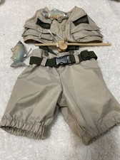 Build A Bear Fly Fishing Outfit Waders Vest Pole Fish Teddy Clothes 5 Piece Set