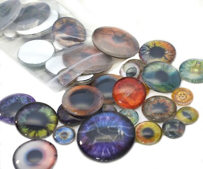 Animated Holographic Half Pound Bag Mixed Lot 8oz Glass Eyes Random Overstock