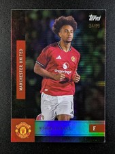 2025-26 Topps Man United Team Set JOSHUA ZIRKZEE 24/99 Green Rainbow Foil #19