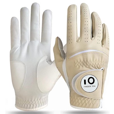 High Quality Golf Glove Small Brown Premium Cabretta Leather Left Right Handed