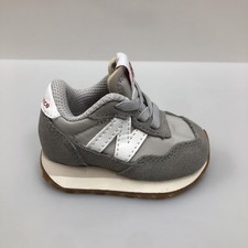 New Balance 237 Shoes Toddler Boys Size 2 Gray Suede Running Sneakers IH237PE
