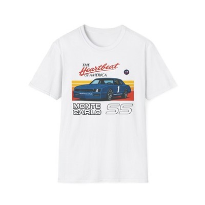 Monte Carlo SS Shirt 80s Retro Chevy Tee Heartbeat of America Gift
