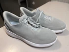 KIZIK Men's Grey Knit Slip-On Hands Free Shoes Size 12Wide