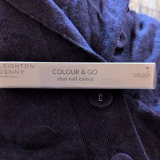 LEIGHTON DENNY COLOUR AND GO Maniküre Stift Crystal Finish Top Coat & Base Neu