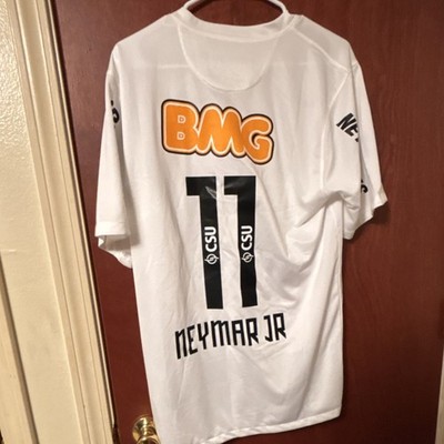 Nike Santos Soccer Jersey Neymar Jr #11 White Authentic Shirt | eBay