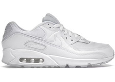 Men's 7, 7Y, Women's 8.5 Nike Air Max 90 CN8490-100 Triple White airmax Shoes