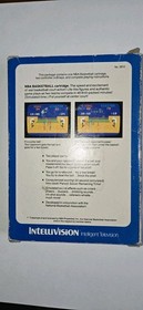 1980 Intellivision "Basketball" Video Game Cartridge In Box Tested
