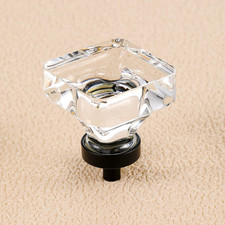 16 Pack Crystal Glass Cabinet Knobs Dresser Knobs Drawer Knobs and Pulls for Kit