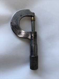 Vintage L S Starrett No. 203-C Outside Micrometer USA Made W/1/4” Ball