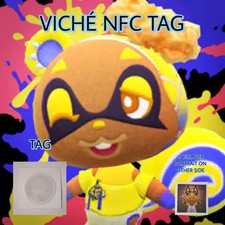 VICH  Animal Crossing amiibo NFC Tag w/ Printed Portrait Included