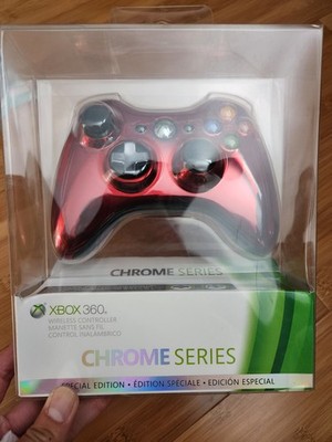 OEM Microsoft Xbox 360 Wireless Controller - Chrome Series Red