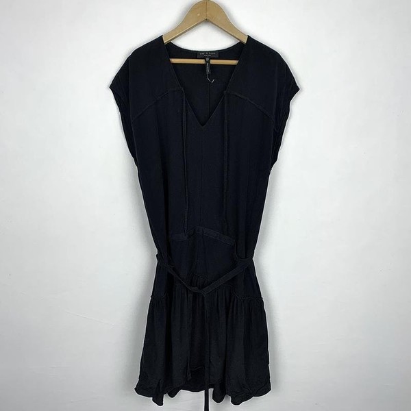 Women Rag & bone Dress Black Silk 34 / XS / 42