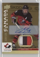 2017 Team Canada Juniors Premium Materials 118/125 Maxime Comtois #50 Auto i9i