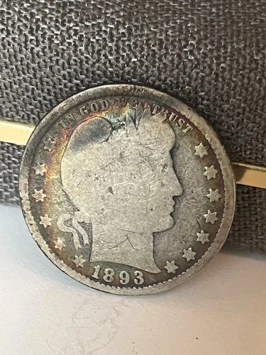 1893 P Barber Quarter Dollar, G
