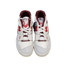 New Balance 550 Shoes BB550EMR Men's 9 Women's 9.5 Sea Salt with True Red New 