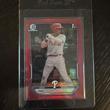 2026 Bowman Anderson Araujo PHL Phillies BCP-8 Pure Red /5 1st Bowman Rookie