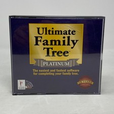 1998 Ultimate Family Tree PLATINUM Software PC - Genealogy - 4 CD ROM set